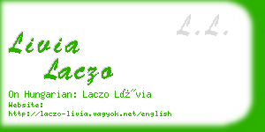 livia laczo business card